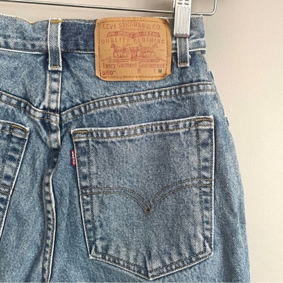 Vintage 90s Levi’s 550 Relaxed Fit Tapered Leg Jeans - 24” - Picture 10 of 13